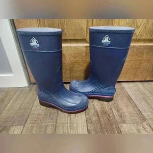 Women’s NORTHERNER High Waterproof Rubber Hunting Hiking Boots. Blue. Size 6